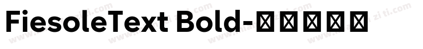 FiesoleText Bold字体转换